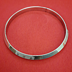 Brass Coated Curved Bracelet Small Size