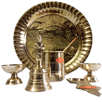Brass Pooja Article Set