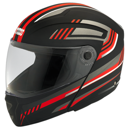 STUDDS NINJA ELITE SUPER D1 MATT BLACK N2 RED L