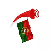 Curved Football Fan Horn Plastic Vuvuzela Colorful