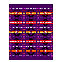 Blanket 1 Ply Queen El-Toro Black/Purple [1501]