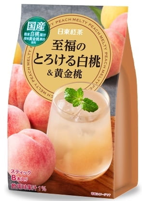 Nitto White Peach & Yellow Peach Tea 8P (New)_4/6/3.10oz