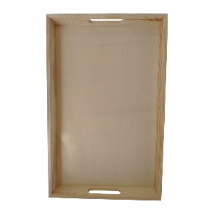 BANDEJA MONTESSORI MADERA LISA 38X25X3CM ER