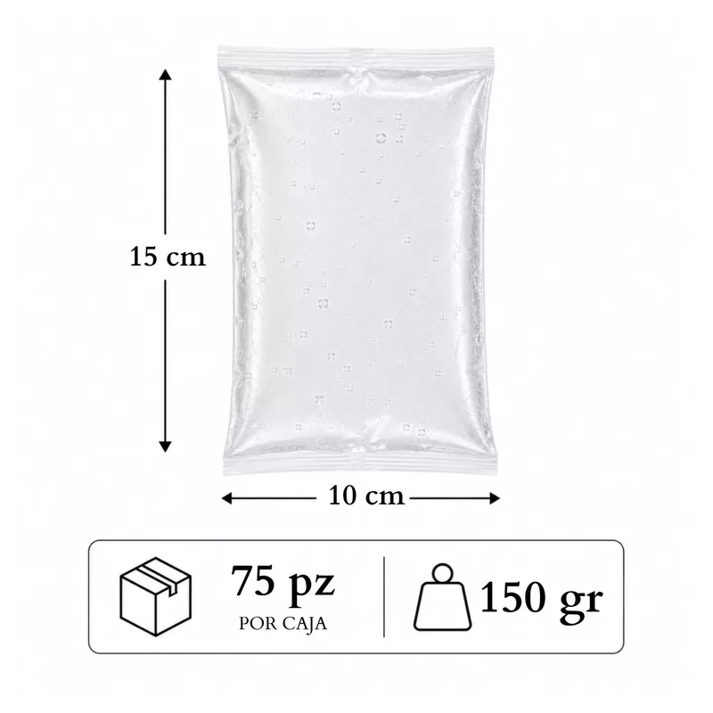 Gel Refrigerante de 150gr con 75pz