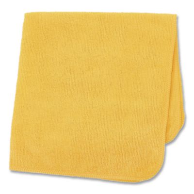 Rubbermaid® Commercial Light Commercial Microfiber Cleaning Cloths, 12 x 12, Yellow, 24/Pack