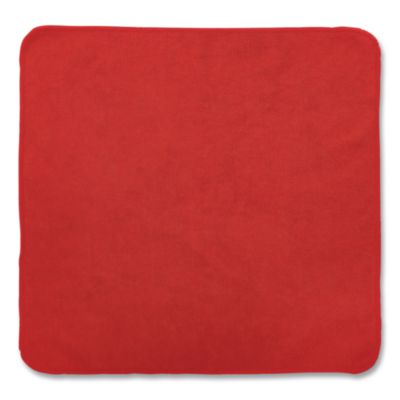 Rubbermaid® Commercial Microfiber Cleaning Cloths, 16 x 16, Red, 24/Pack