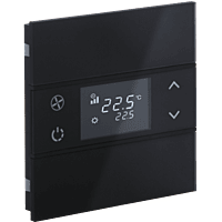 EAE KNX Switch Rosa Metal Series 1 Fold With Thermostat