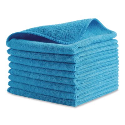 Rubbermaid® Commercial Microfiber Cleaning Cloths, 12 x 12, Blue, 24/Pack