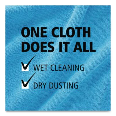 Rubbermaid® Commercial Microfiber Cleaning Cloths, 16 x 16, Red, 24/Pack