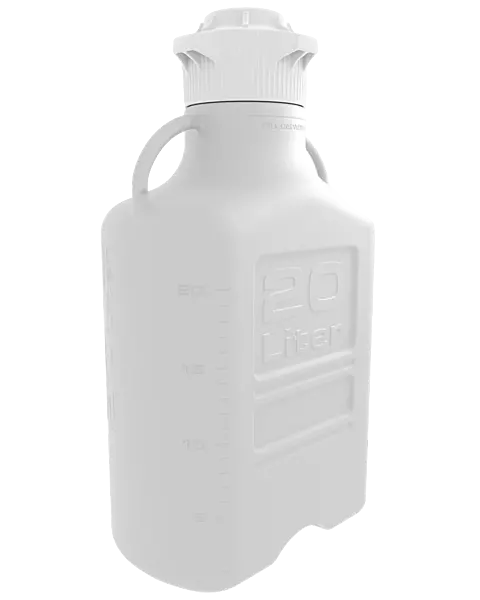 EZgrip® 20 L Autoclavable PP Space Saving Carboy 120 mm VersaCap 1/EA