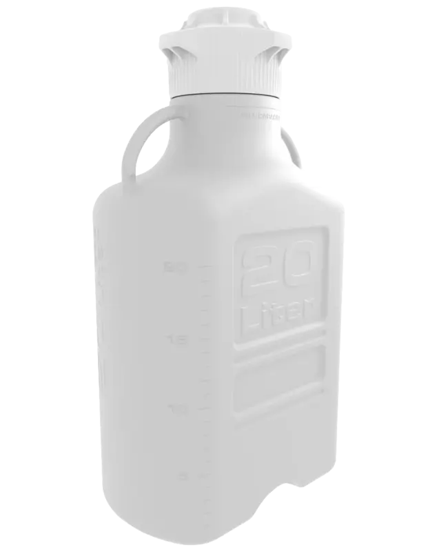 EZgrip® 20 L Autoclavable PP Space Saving Carboy 120 mm VersaCap 1/EA