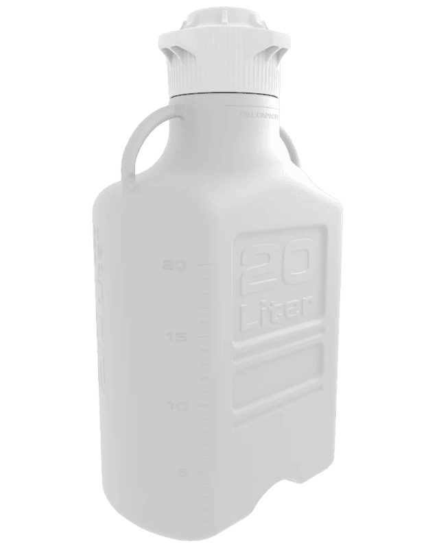 EZgrip® 20 L Autoclavable PP Space Saving Carboy 120 mm VersaCap 1/EA
