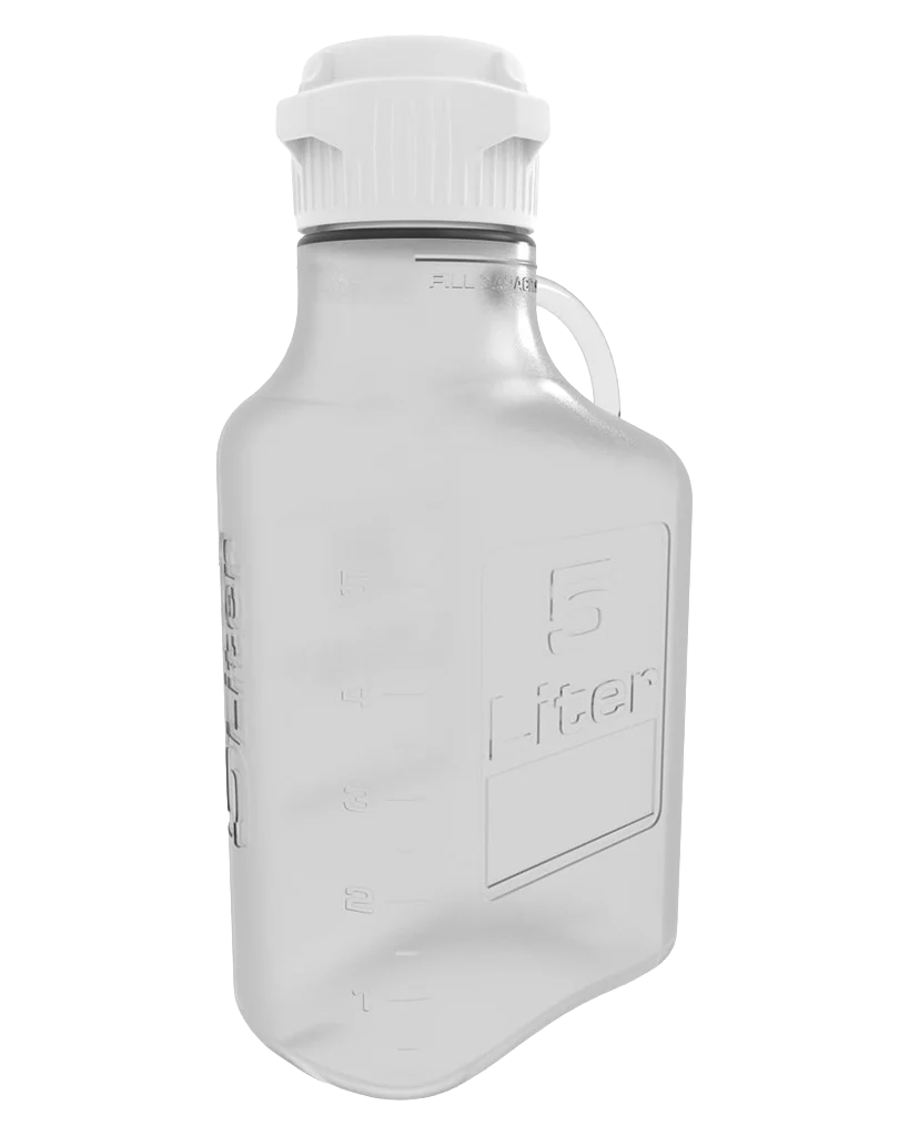 EZclear 5 L BPA-Free PETG Space Saving Carboy 83 mm (83B) VersaCap 1/EA