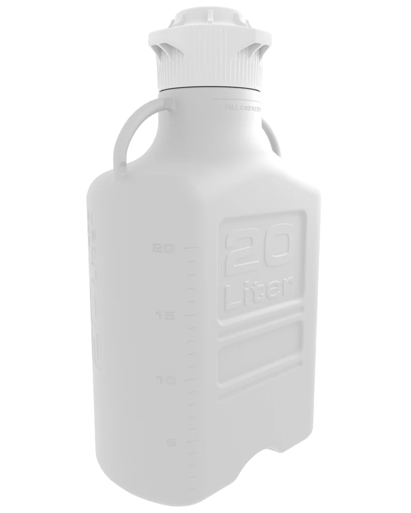 EZgrip® 20 L HDPE Space Saving Carboy 120 mm VersaCap 1/EA