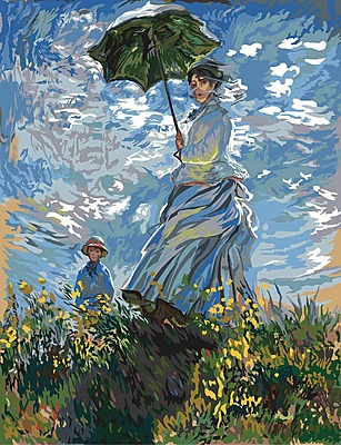 Donna con Ombrello di Monet
