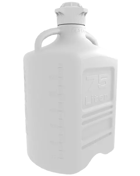 EZgrip® 75 L HDPE Space Saving Carboy 120 mm VersaCap 1/EA