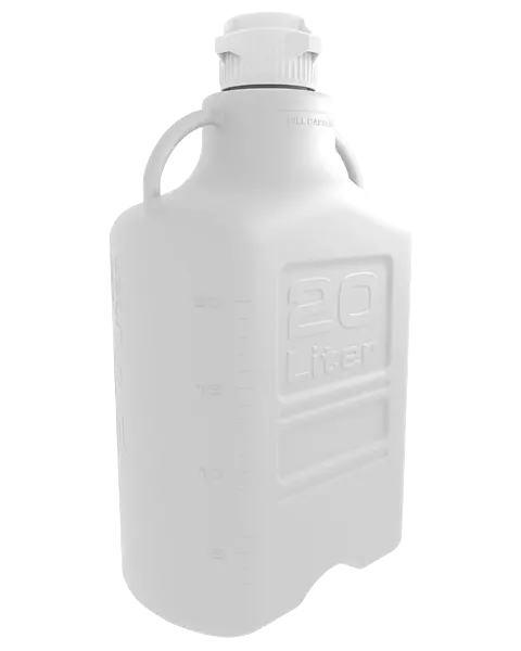 EZgrip® 20 L Autoclavable PP Space Saving Carboy 83 mm (83B) VersaCap 1/EA