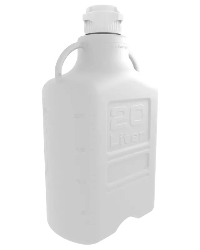 EZgrip® 20 L Autoclavable PP Space Saving Carboy 83 mm (83B) VersaCap 1/EA