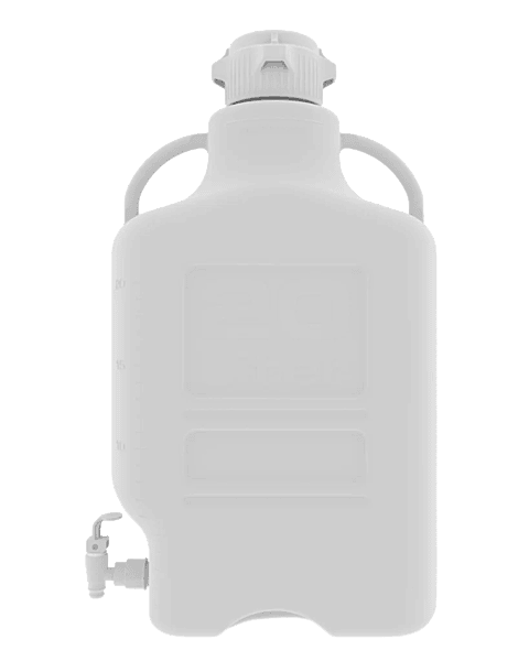 EZgrip® 20 L HDPE Space Saving Carboy Leakproof Spigot 83 mm (83B) VersaCap 1/EA