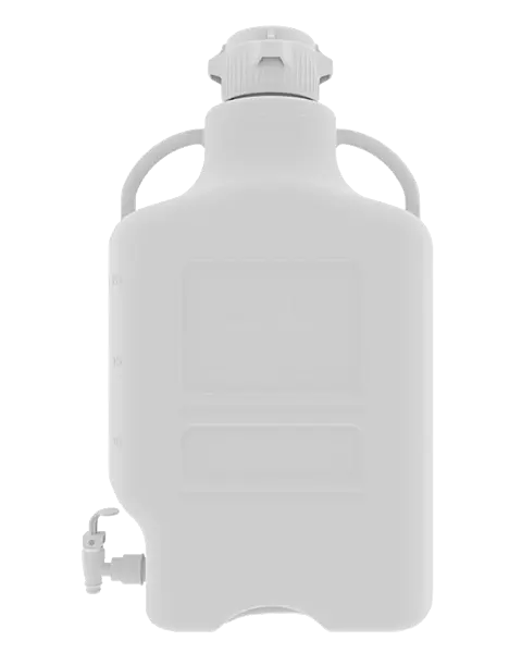 EZgrip® 20 L Autoclavable PP Space Saving Carboy Leakproof Spigot 83 mm (83B) VersaCap 1/EA