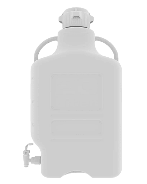 EZgrip® 20 L Autoclavable PP Space Saving Carboy Leakproof Spigot 83 mm (83B) VersaCap 1/EA