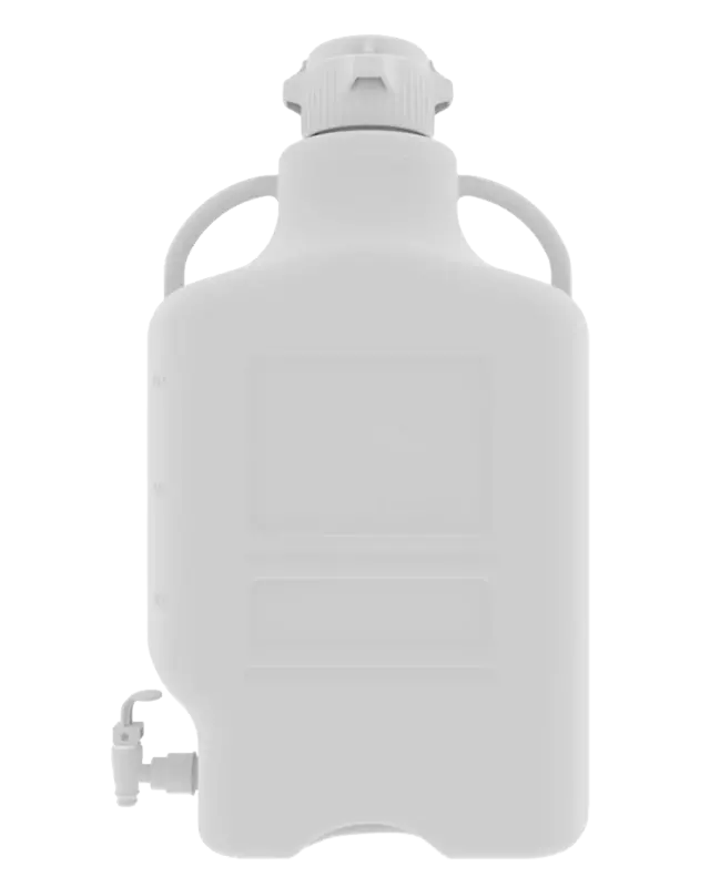 EZgrip® 20 L Autoclavable PP Space Saving Carboy Leakproof Spigot 83 mm (83B) VersaCap 1/EA