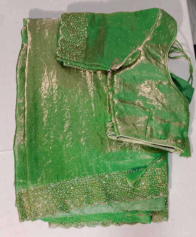 J108: Ready To Ship Beautiful Space Silk Saree With Stitched Blouse J108: Ready To Ship Beautiful Space Silk Saree With Stitched Blouse