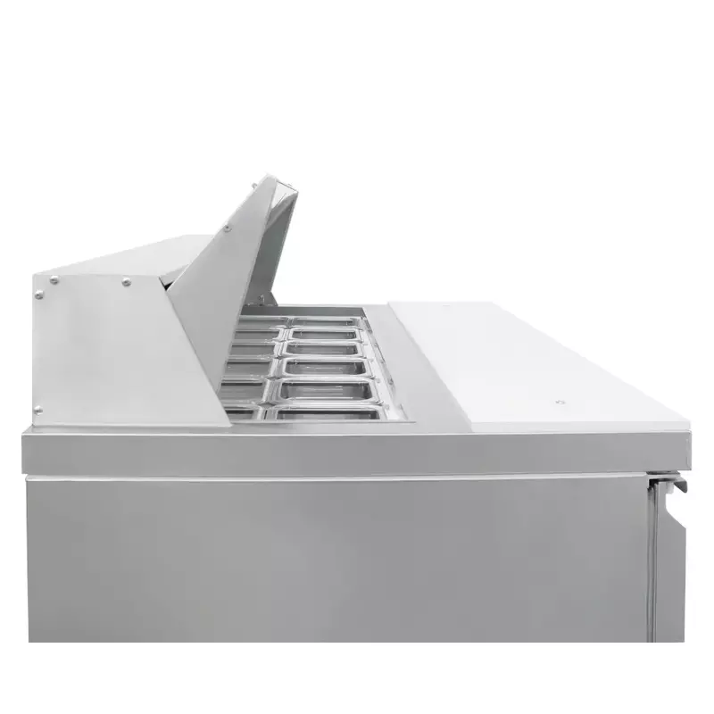 Mesa para ensaladas de 2 puertas 12.6 ft3