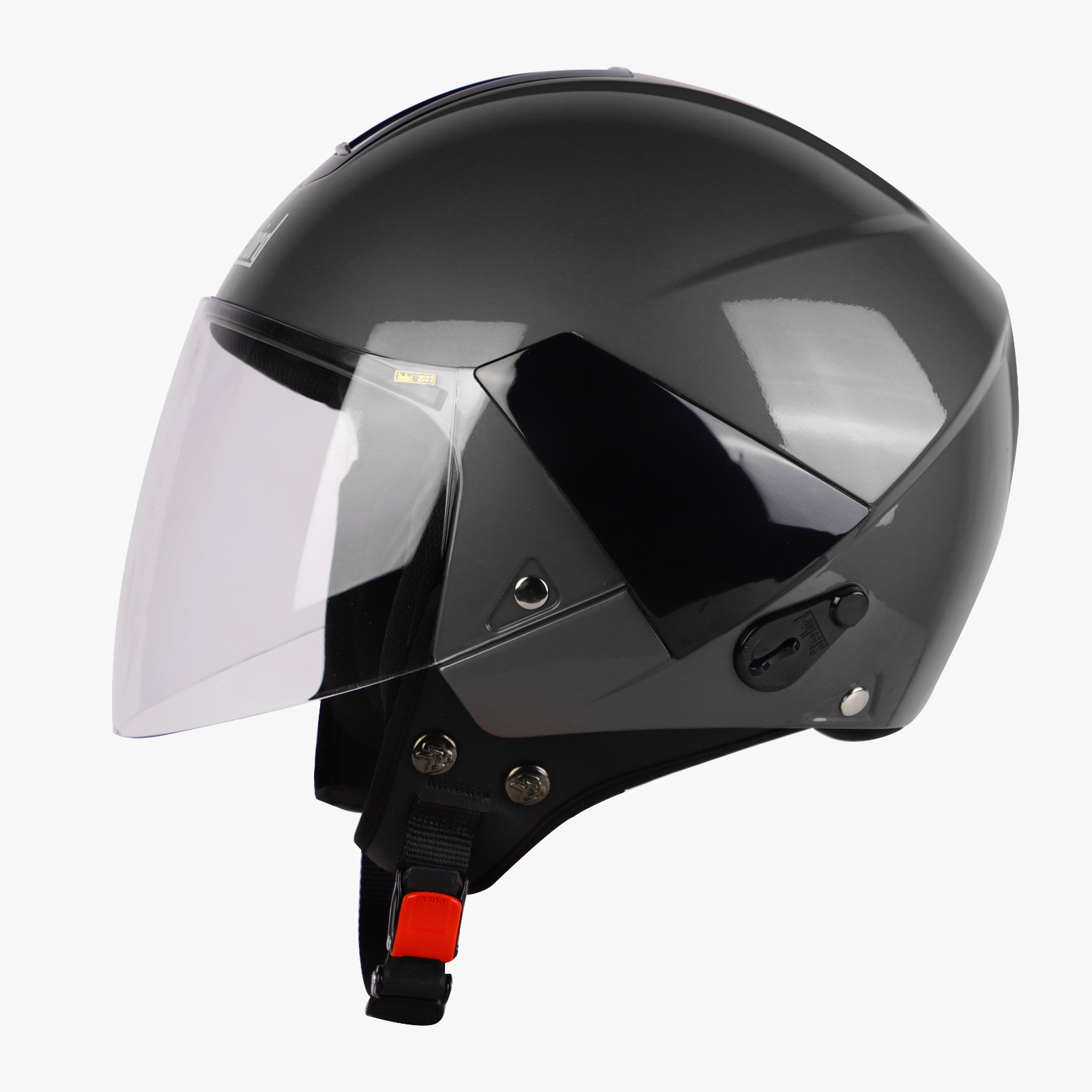 STEELBIRD SBH-5 TRIPLE NINE GLOSSY H.GREY C/V 580 MM