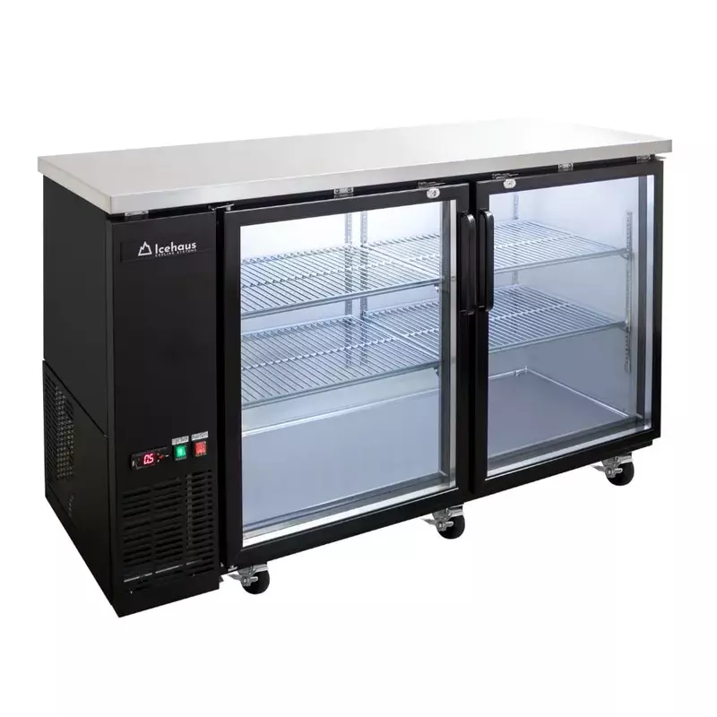 Refrigerador contrabarra 2 puertas de cristal 15 ft3