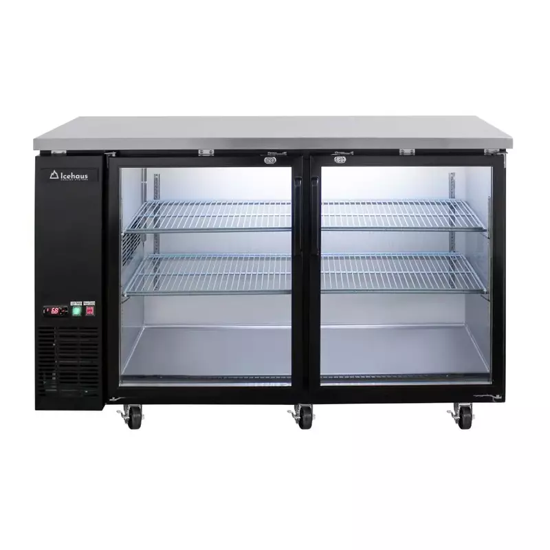 Refrigerador contrabarra 2 puertas de cristal 15 ft3