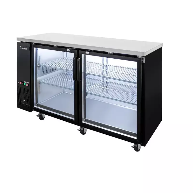Refrigerador contrabarra 2 puertas de cristal 15 ft3