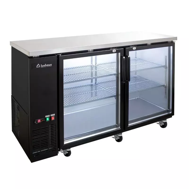 Refrigerador contrabarra 2 puertas de cristal 11 ft3
