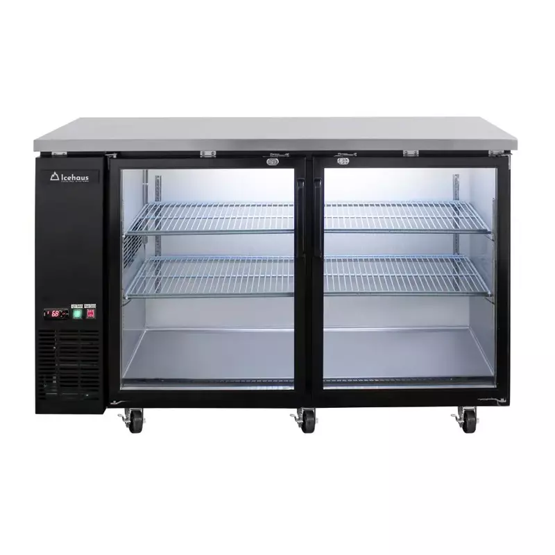 Refrigerador contrabarra 2 puertas de cristal 11 ft3
