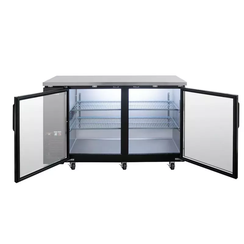 Refrigerador contrabarra 2 puertas de cristal 11 ft3