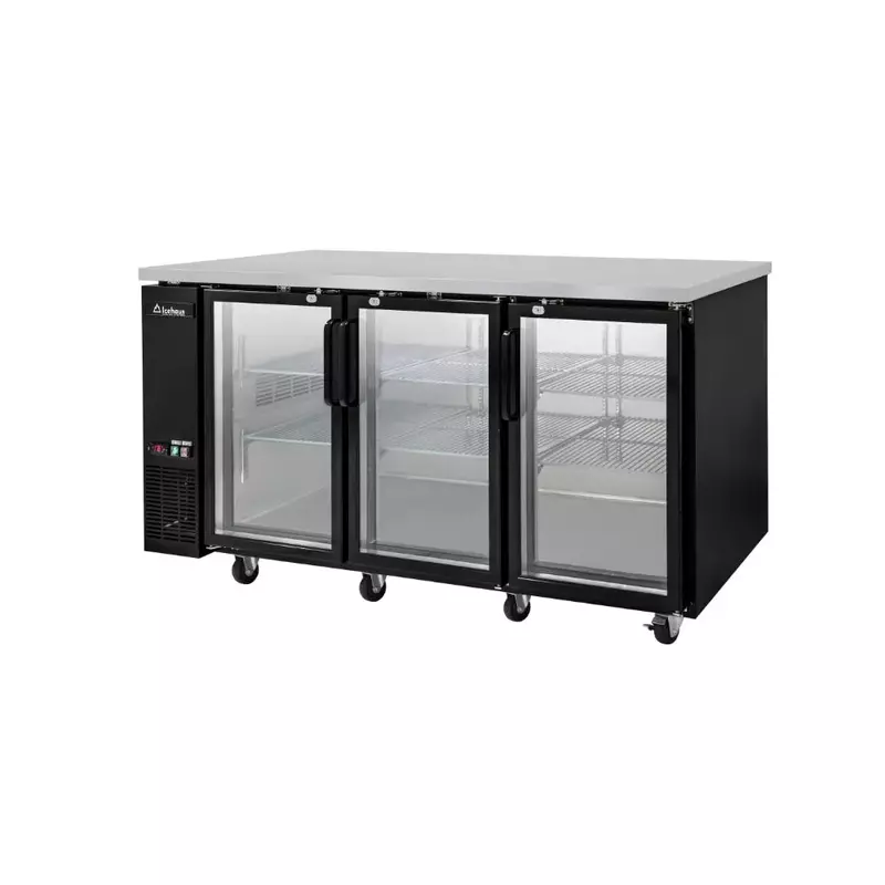 Refrigerador contrabarra 3 puertas de cristal 19 ft3