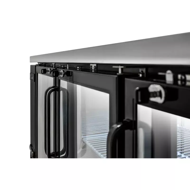 Refrigerador contrabarra 3 puertas de cristal 19 ft3