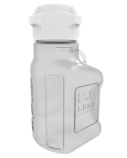 EZclear 2.5 L BPA-Free PETG Space Saving Carboy 83 mm (83B) VersaCap 1/EA