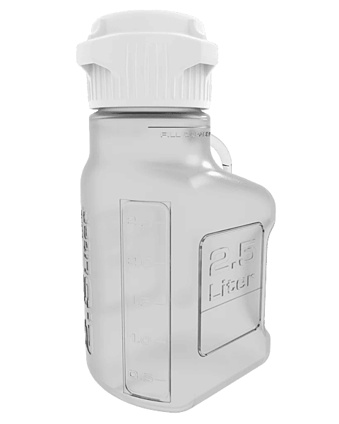 EZclear 2.5 L BPA-Free PETG Space Saving Carboy 83 mm (83B) VersaCap 1/EA