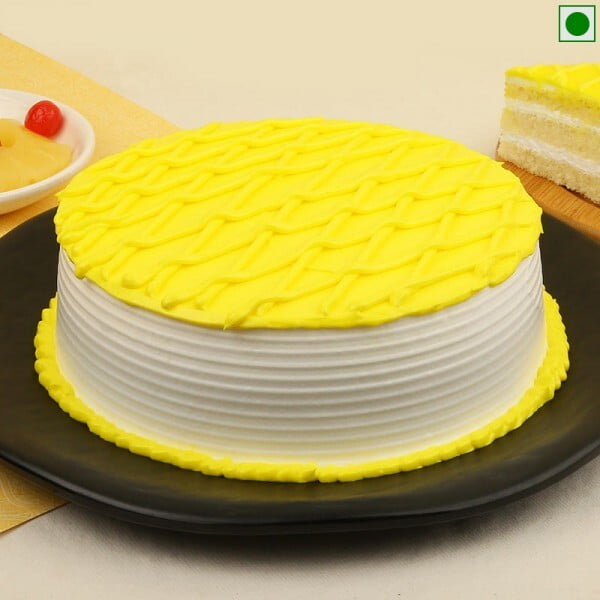 Tropical Pineapple Eggless Cake Tropical Pineapple Eggless Cake