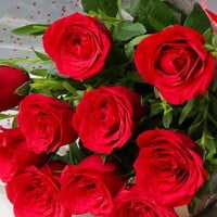 Red Roses with Black forest cake