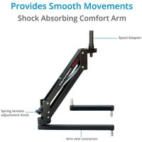 FLYCAM 5000 Stabilizer with Sliding QR Platform, Table Clamp, Arm Brace, and Comfort Arm & Vest