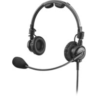 Telex LH-302 Lightweight RTS Double-Sided Broadcast Headset (XLR 4-Pin Female Connector, Dynamic Microphone)