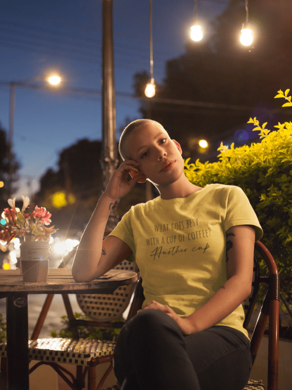 What Goes Best With A Cup Of Coffee Another Cup Short-Sleeve T-Shirt