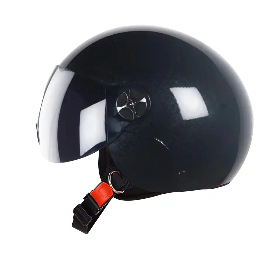 STEELBIRD SBH-16 REX GLOSSY BLACK C/V (M)