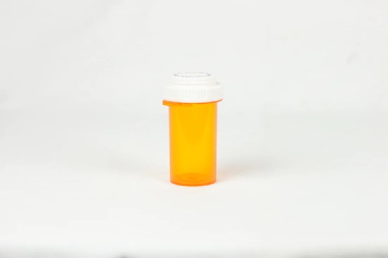 16 Dram Amber Thumb Tab Reversible Cap - 165 Count