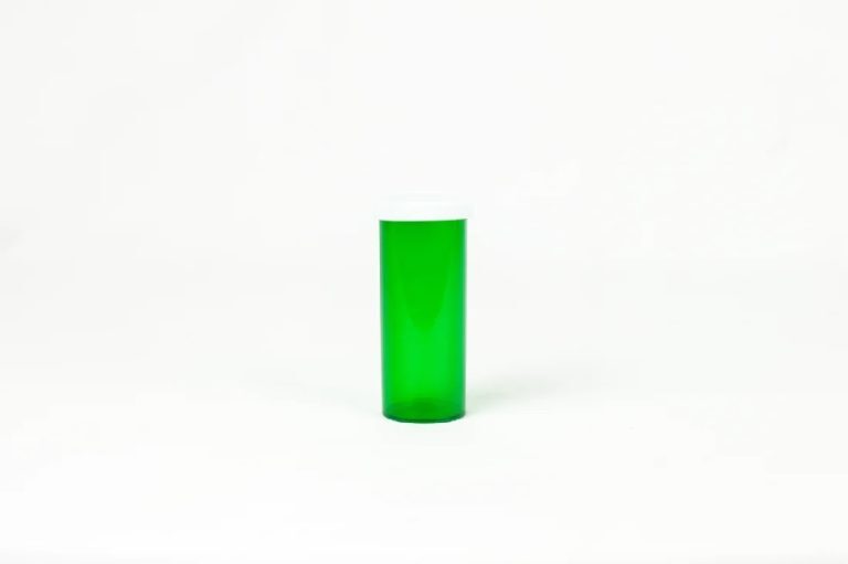 16 Dram Green Snap Cap Vials - 300 Count