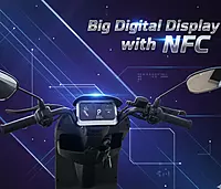 Windhorse M5 PRO Electric Scooter with 1500W Motor, 60V 20Ah Battery, 85km/h Max Speed, 50km Range, Carbon Alloy Frame, Remote Lock, Under-Seat Storage, 14 Inches Tires, Disc Brakes, 3-Speed Modes