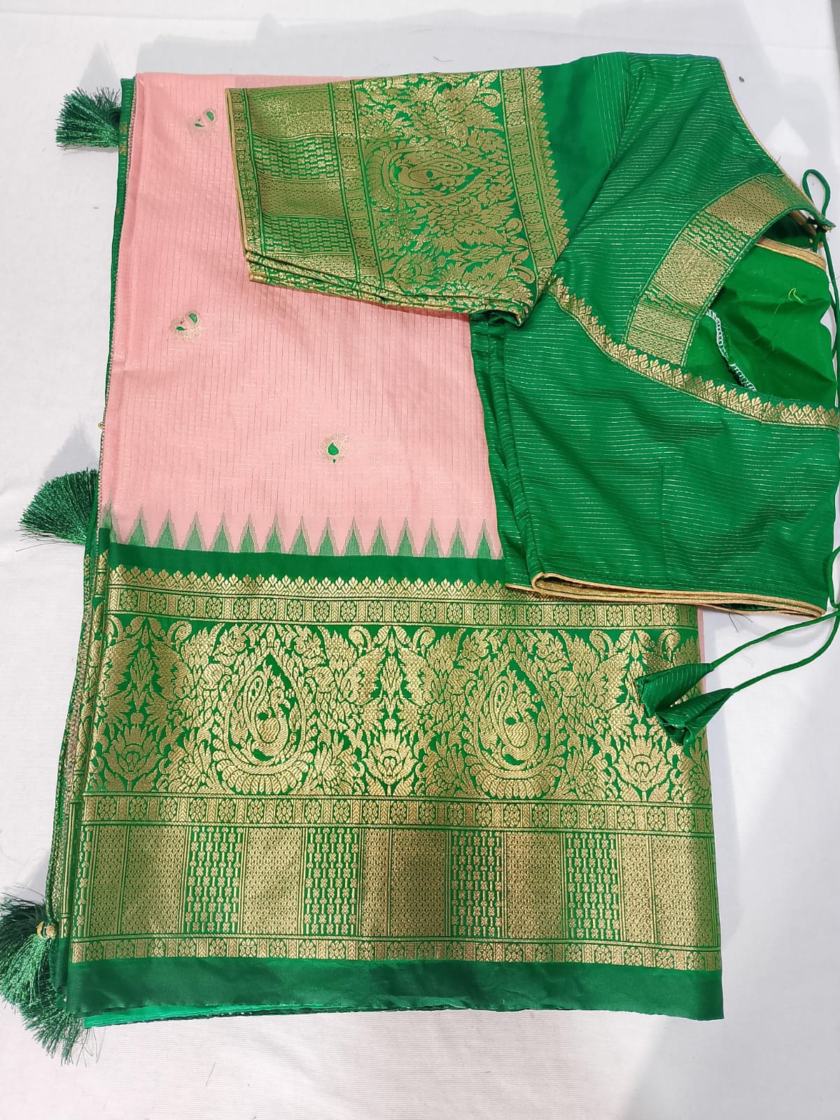 J566: Ready To Ship Beautiful Paithani Tissue Saree With Stitched Blouse J566: Ready To Ship Beautiful Paithani Tissue Saree With Stitched Blouse