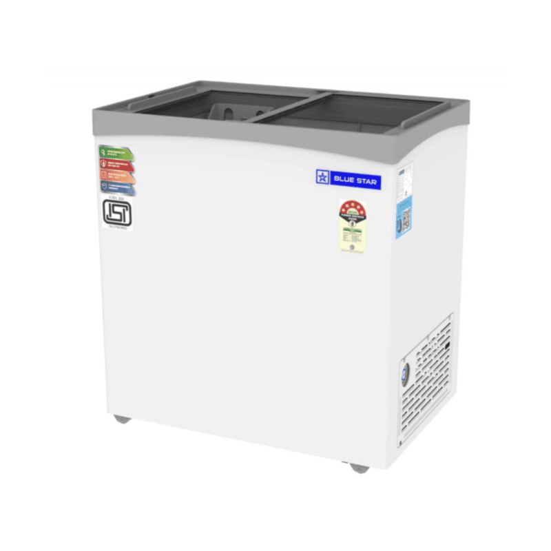 Blue Star Glass Top Deep Freezer-GT5-180NP with 161 litre Freezer capacity